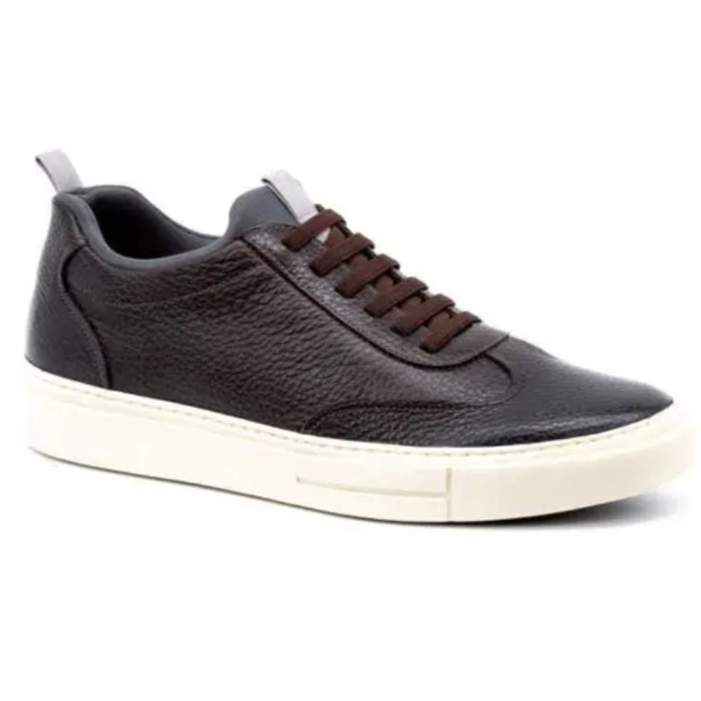 Martin Dingman David Pull On Sneaker in Walnut Leather Size: 10.5M